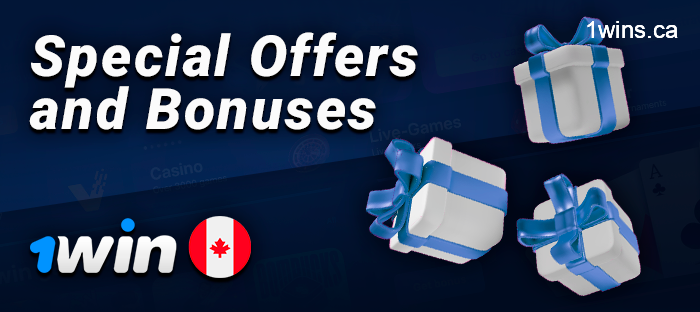 Special bonuses for Canadian players at 1Win